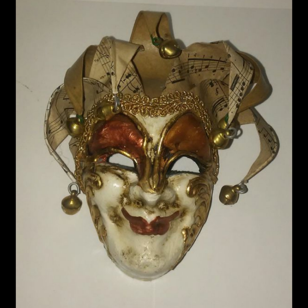 Vtg JESTER'S MASK.. Mint! & Fragile!